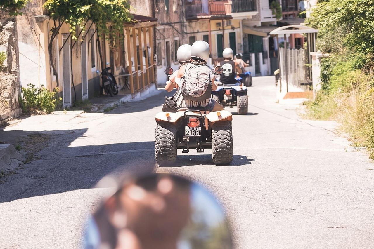 Agios Gordios: Corfu ATV Quad Tour with Lunch at Pink Palace