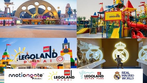 Dubai Parks & Resorts Motion Gate - LEGOLAND - LEGOLAND Water Park - Real Madrid - Riverland Angebote