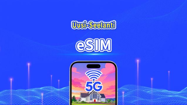 Uusi-Seelanti eSIM | 5G/4G | Päiväpaketti/liikennepaketti | 24 tunnin laskutus | 1–30 päivää | QR-koodi