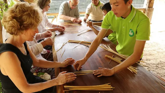 Day-time Bamboo weaving & Cooking Classes join-in