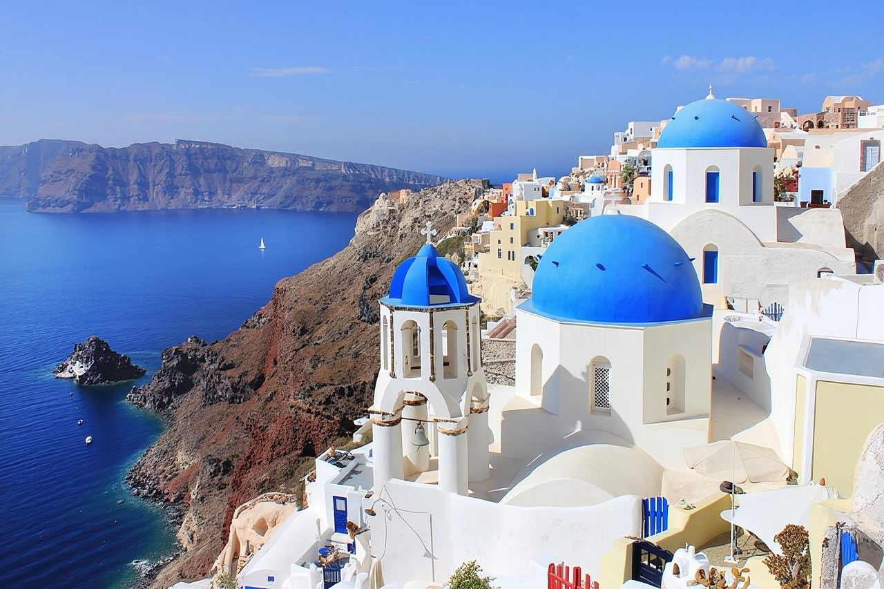 ทัวร์ชมสถานที่ท่องเที่ยวที่ดีที่สุดของซานโตรินีพร้อมไกด์ 5 ชั่วโมง