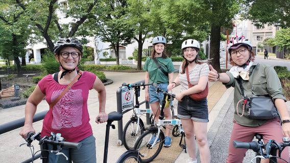 Tokyo downtown bicycle tour Tokyo Backstreets Bike Tour