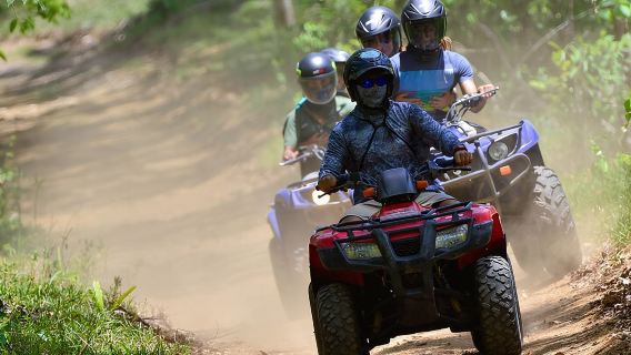 Avventura in quad sul fiume, sulla spiaggia, nella giungla e avvistamento coccodrilli da San Jose