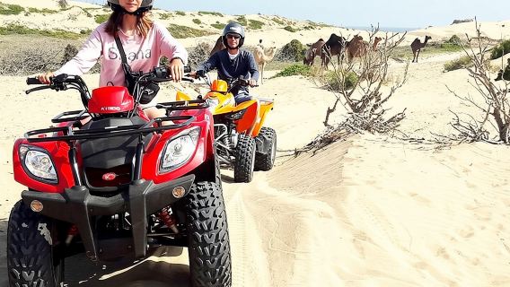 Avventura in quad sulle dune di Agadir e giro in cammello al tramonto
