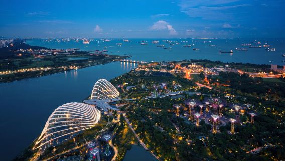 新加坡DUCKtours鴨子船+濱海灣金沙空中花園+斜坡滑車