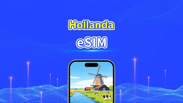 Hollanda eSIM | Yüksek Hızlı İnternet | 5G/4G | Günlük Paket/Veri Paketi | 24 Saat | 1-30 Gün | QR Kodu