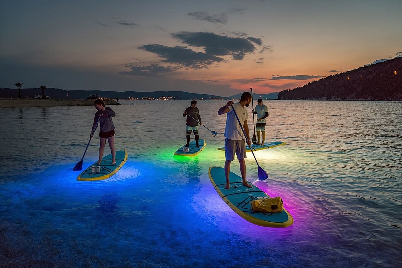 Glowing Stand-Up Paddle Experience in Split