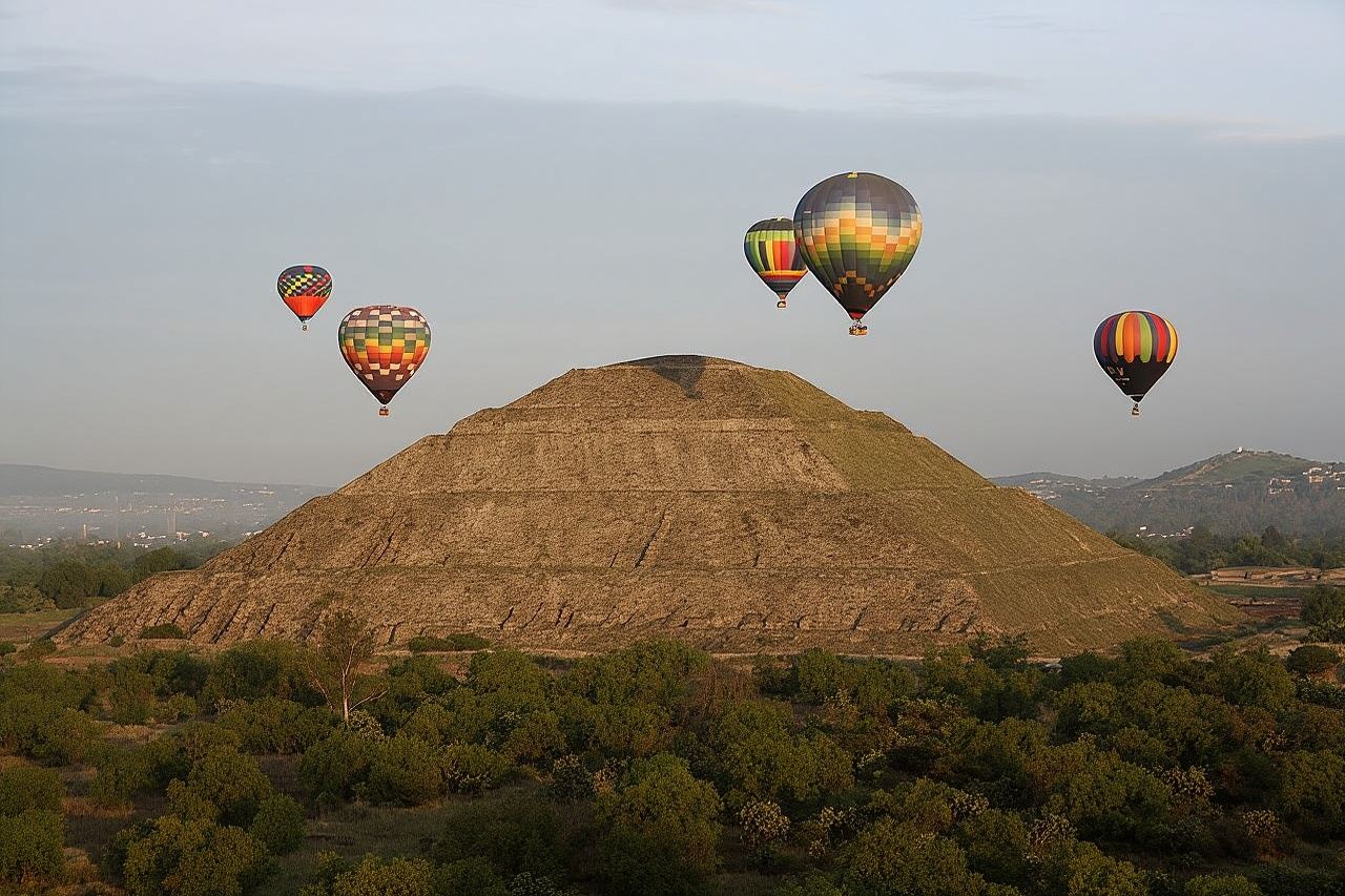 Teotihuacan Pyramids Hot Air Balloon Ride From Mexico City