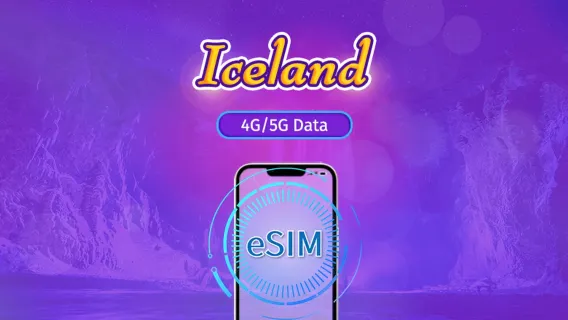 Islande | eSIM 5G/4G | Forfait total | Facturation 24h | 7–30 jours | Code QR