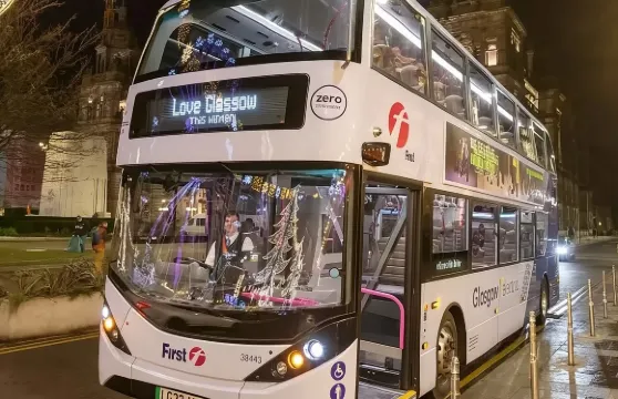 英國格拉斯哥機場巴士票【機場接機+無需取票+雙層軟墊巴士】