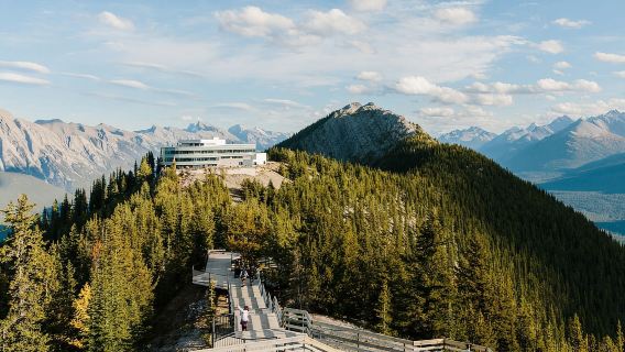 Télécabine de Banff, ville de Banff, lac Minnewanka, chutes Bow