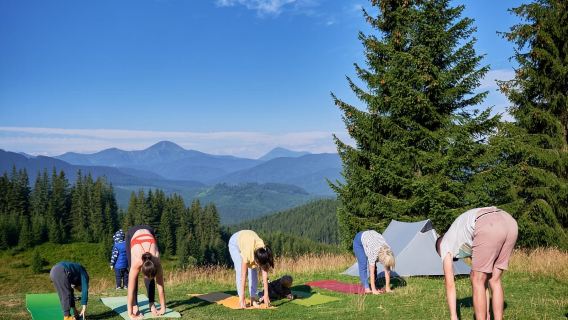 Yoga in the Mountain