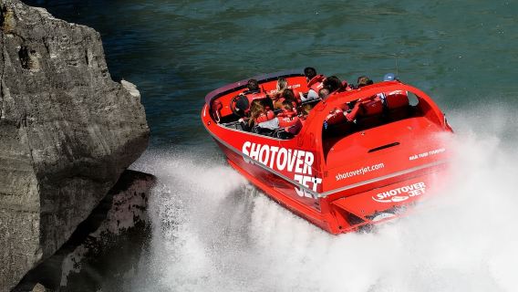 Queenstown Shotover Jet (optional round-trip shuttle service/high-speed 360-degree spins)