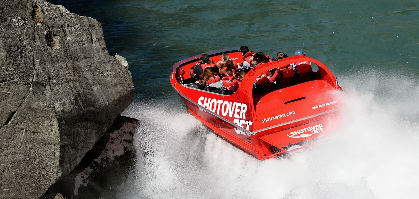 Queenstown Shotover Jet (optional round-trip shuttle service/high-speed 360-degree spins)