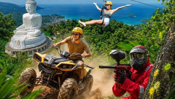 ATV Riding To The Big Buddha And Zipline In Phuket