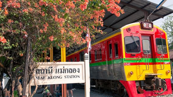 Damnoen Saduak + Maeklong Market: You can choose Chinese, English, Japanese, and Korean guide to give explanations, and take a private car to tour the city life