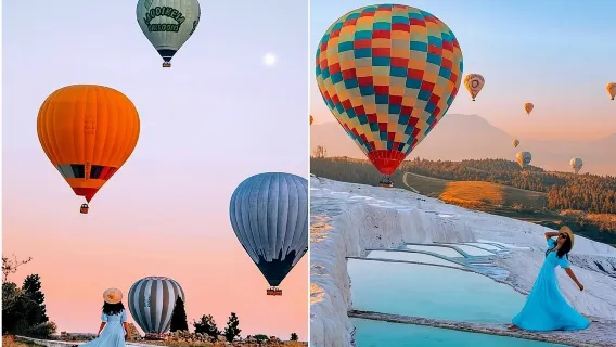 Pamukkale Day Trip With Option Hot Air Balloon From Antalya,Belek