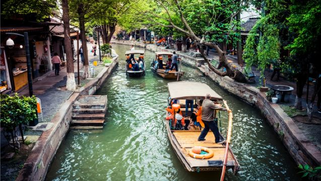 上海朱家角古鎮+上海影視樂園一日遊【江南水鄉+民國時期上海】