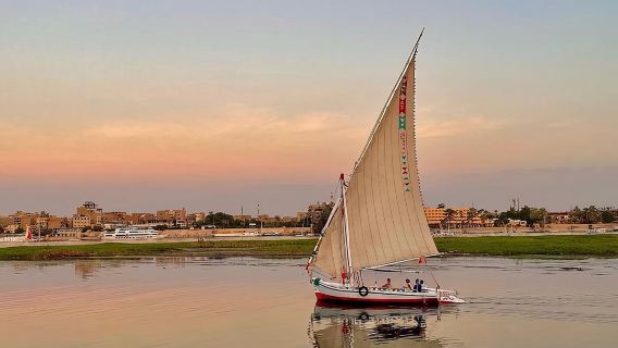CairoPrivate Felucca on the Nile River and Khan El Khalili Bazaar