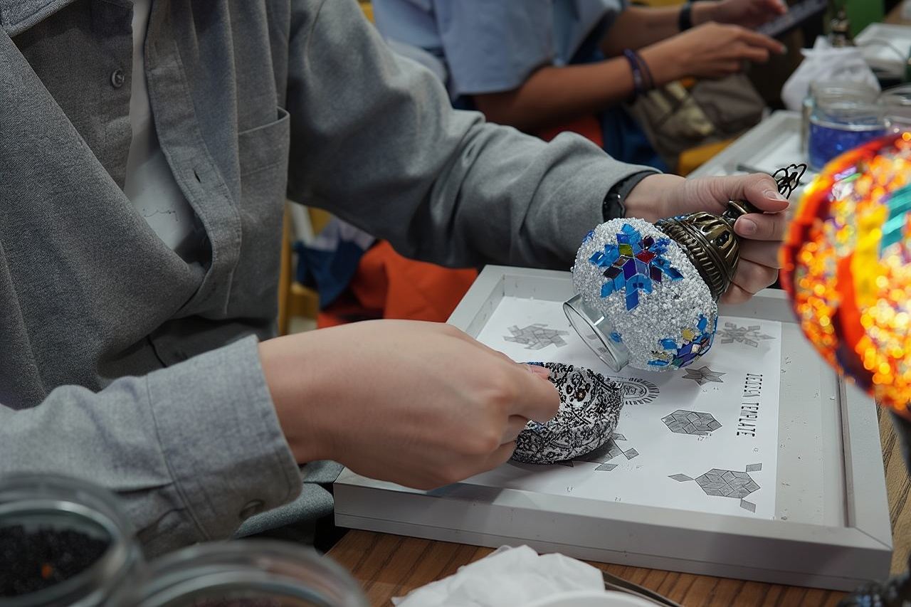 Traditional Turkish Mosaic Lamp Making Workshop in Antalya