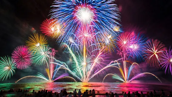 1-day tour to Atami and Mt. Omuro with fireworks [optional 9-person small group | hotel pickup | Chinese/English-speaking guide]