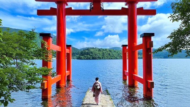 日本富士山箱根神社空中纜車+大涌谷+蘆之湖+山中湖一日遊
