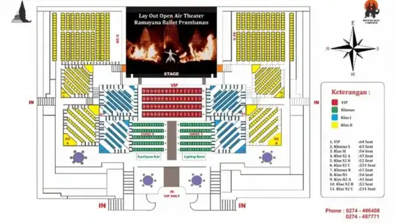 Yogyakarta : Ramayana Ballet Prambanan Show Ticket