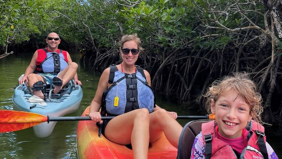 Приключение на байдарках по мангровому туннелю в Ки-Ларго
