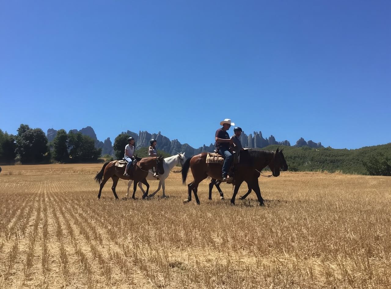 Horseback riding tour to Montserrat National Park from Barcelona