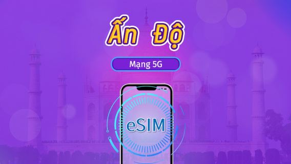 Ấn Độ | eSIM 5G/4G | Vé ngày/Gói tổng | 24 giờ | 1-30 ngày | Mã QR