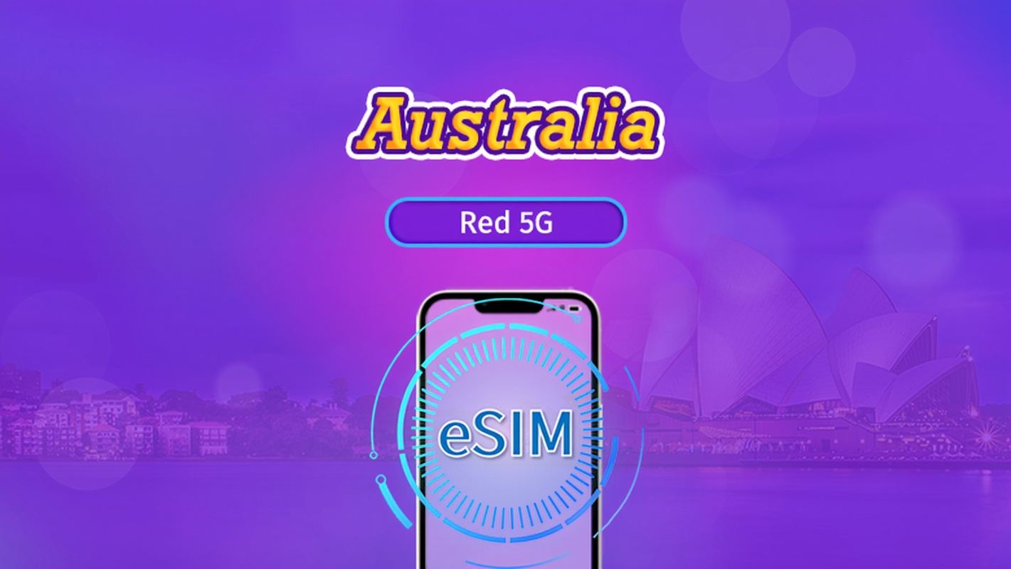 Australia | eSIM 5G/4G | Paquete Diario / Paquete de Volumen Total | Facturación por Día Natural | 1-30 Días | Código QR