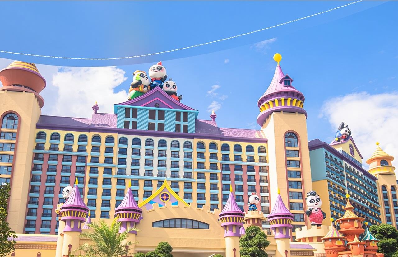 กว่างโจว Chimelong Panda Hotel ตั๋วรวมโรงแรมสำหรับโลกสัตว์/โลกแห่งความสุข/สวนนก/สวนน้ำ/ละครสัตว์/อาหารเย็น