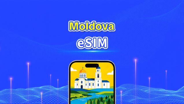 Moldova eSIM | Nopea nettiyhteys | 4G/5G | Päiväpaketti/datapaketti | 24 tunnin laskutus | 1–30 päivää | QR-koodi