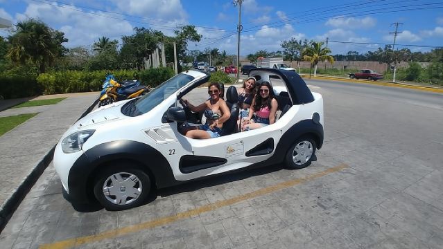 ทัวร์รถบักกี้ส่วนตัวปรับแต่งได้ในโกซูเมล พร้อมอาหารกลางวันและดำน้ำตื้น