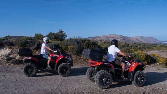 Rhodes ATV Quad Adventure Guided Tour 2 or 1 person on 1 Quad