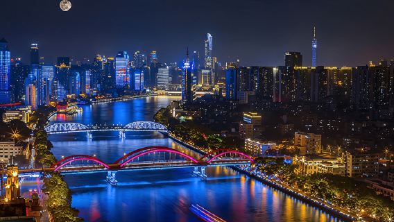 燈光節特惠|珠江夜遊遊船票（多碼頭任選）珠江夜遊~璀璨夜景，珠水夜韻