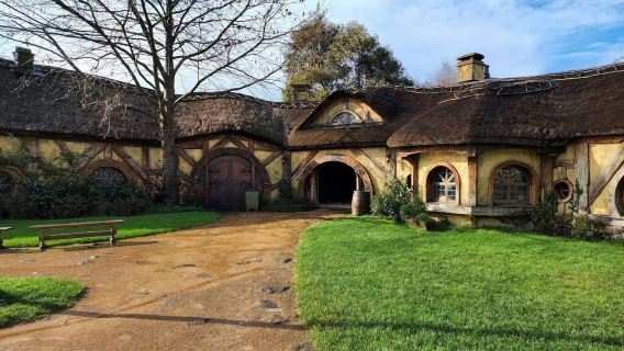 Auckland + Hobbiton + Waitomo Glowworm Caves Small Group 1-day tour[Includes Pick-up and Drop-off + Lunch]