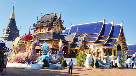 เชียงใหม่: ปีนผาที่อุทยานแห่งชาติน้ำตกบัวตอง-น้ำพุเจ็ดสี + ทัวร์ครึ่งวันที่วัดเด่นสะหลีศรีเมืองแกน (วัดบ้านเด่น)​