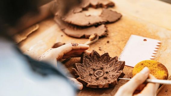 Marrakech : Atelier de poterie avec thé marocain