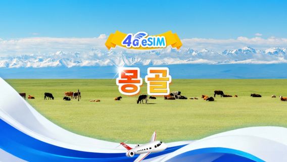 몽골 4G eSIM|총량 패키지|총량 1GB-30GB|3-30일|24시간제|QR 코드