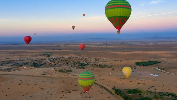 Marrakech Art and Architecture Tour Sequel with Hot Air Balloon Ride (English-Speaking Driver Included)