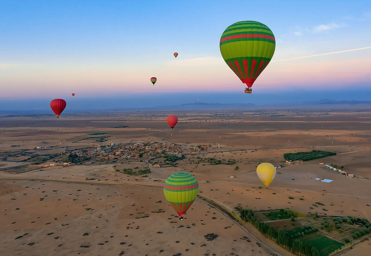 Marrakech Art and Architecture Tour Sequel with Hot Air Balloon Ride (English-Speaking Driver Included)