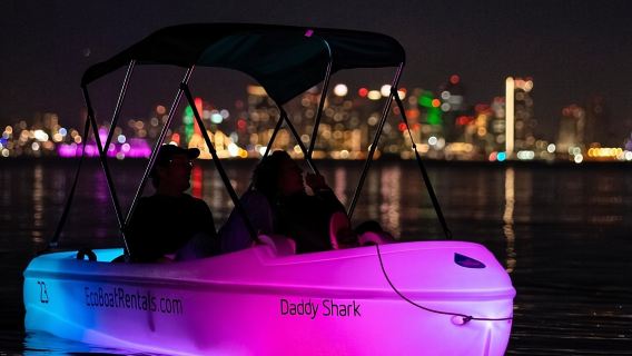 Glow Nightime Pedal Boat Rental in San Diego Bay