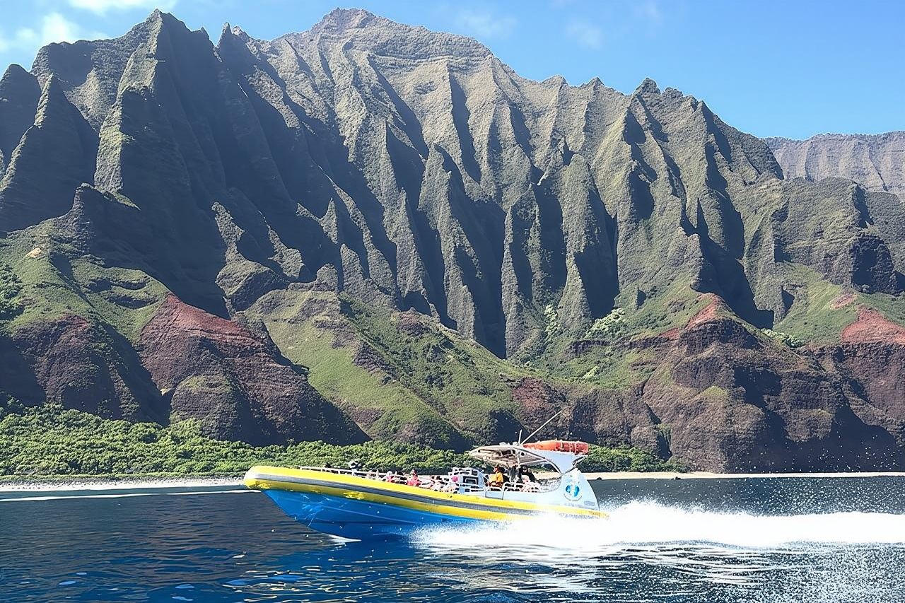 Na Pali Coast Super Raft Snorkel Adventure