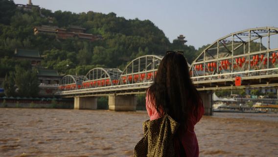 【一家一團】水墨丹霞+黃河樓+黃河母親雕像+中山橋+天斧沙宮