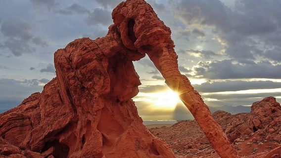 Small-group tour of Valley of Fire and Lost City Museum