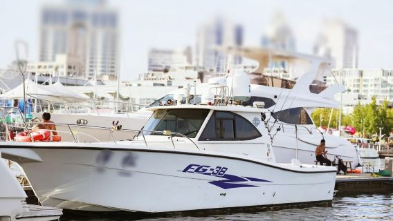 【青島遊艇】青島奧帆中心30英尺遊艇包船出海+水果飲料+遊艇自駕體驗