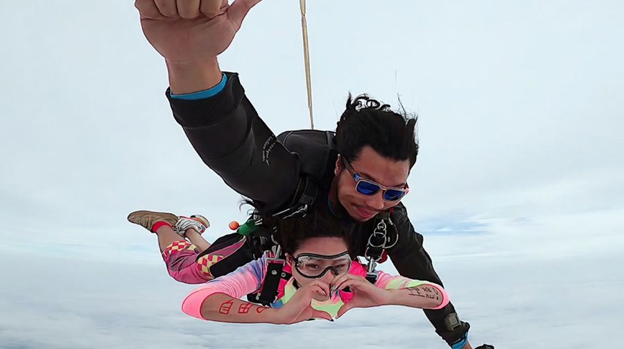 惠州旅拍【廣東惠州4千米高空跳傘+USPA職業教練+高清運動相機跟拍旅遊】