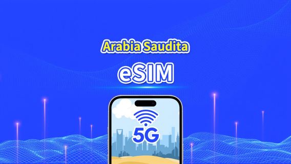 eSIM de Arabia Saudita | 5G/4G | Paquete de datos diario/total | 1-30 días | Facturación de 24 horas | código QR