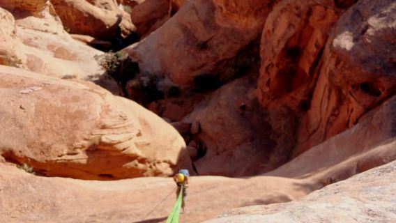 Moab: Tour di Mezza Giornata di Discesa in Corda Doppia Mattutino o Pomeridiano